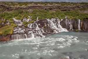 Hraunfossar falls