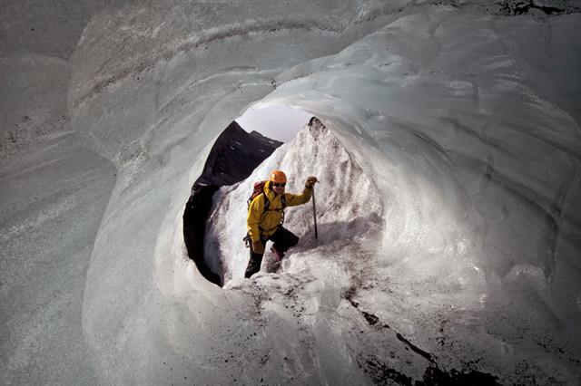 Ice caves in South Iceland