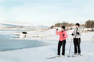 Rent cross-country skis during the winter months and enjoy the outdoors