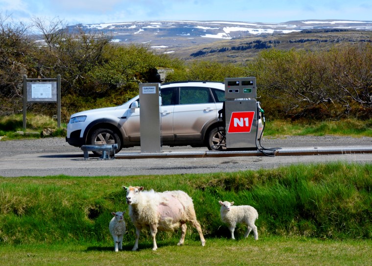 Gas station in Iceland
