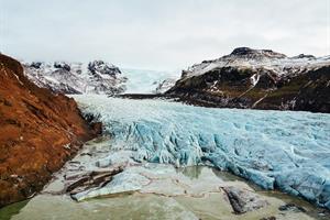 Glacier Tongue in South Iceland