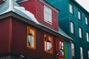 Colourful houses in Reykjavík