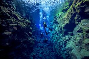Snorkelling in Silfra fissure
