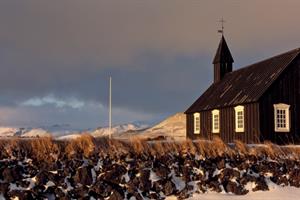 Church at Búðir in Snæfellsnes