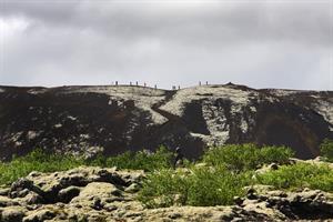 Hike on Grábrók Crater