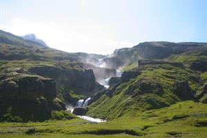 Klifbrekkufossar Waterfalls in Mjóifjörður